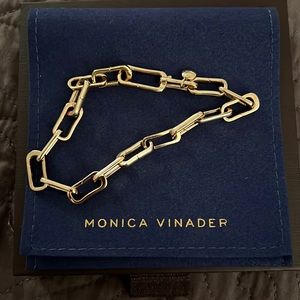 Monica Vinader Rose Gold Vermeil Alta Link Bracelet